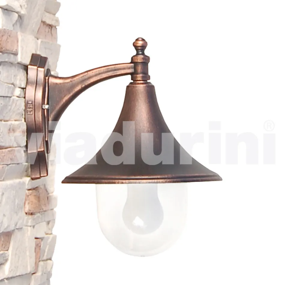 Garden wall lamp in die-cast aluminium made in Italy, Anusca Viadurini