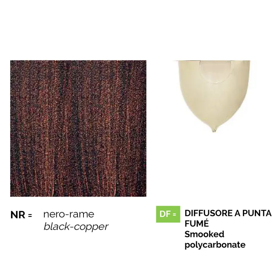 Garden wall lamp in die-cast aluminium made in Italy, Anusca Viadurini