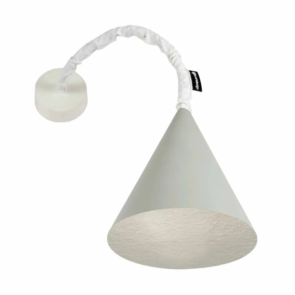 In-es.artdesign Jazz design wall lamp in painted concrete Viadurini