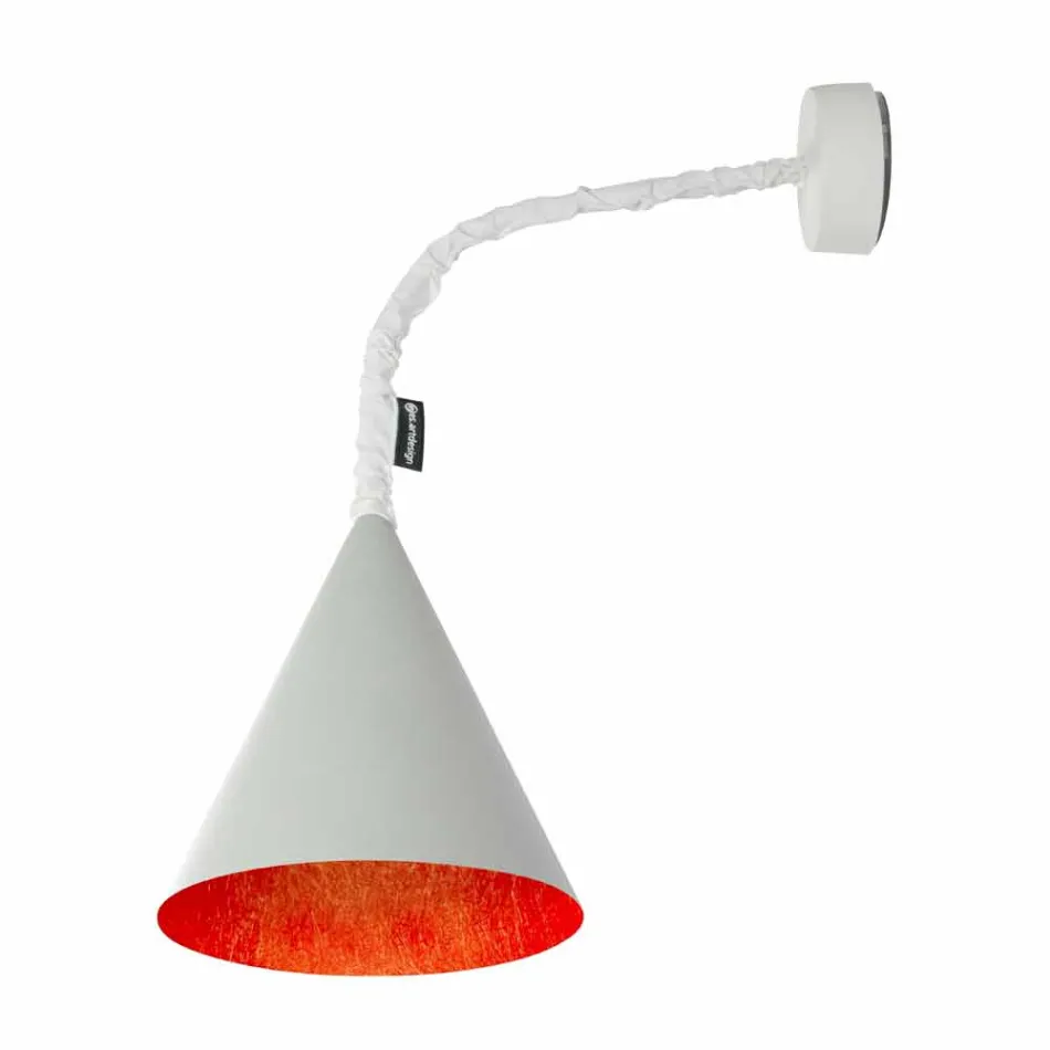 In-es.artdesign Jazz design wall lamp in painted concrete Viadurini