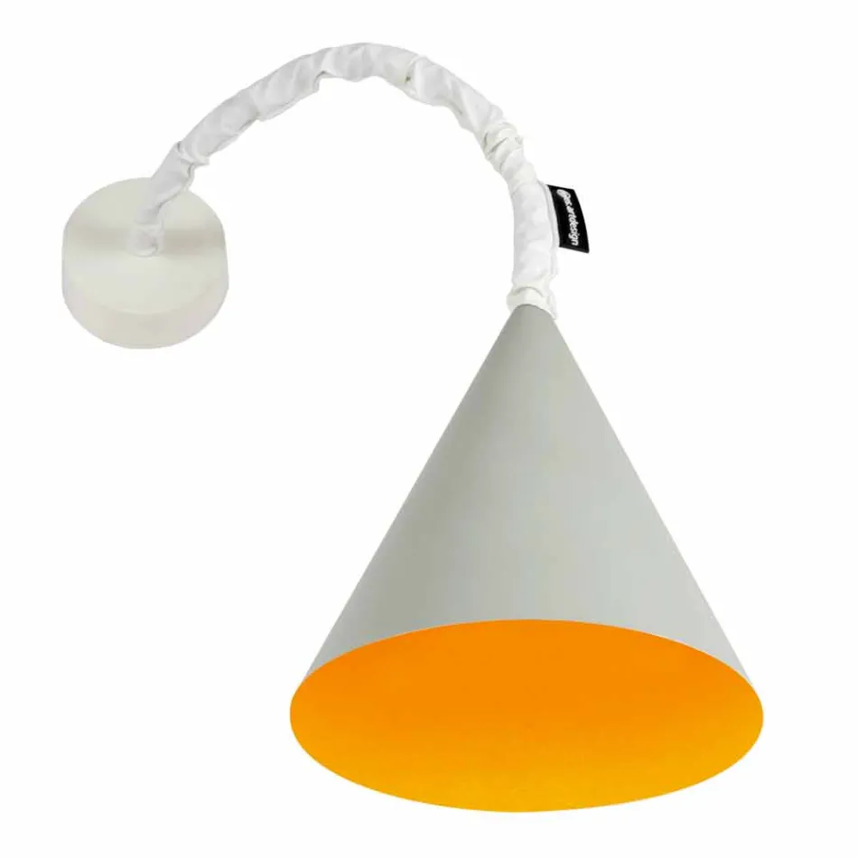 In-es.artdesign Jazz design wall lamp in painted concrete Viadurini