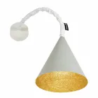 In-es.artdesign Jazz design wall lamp in painted concrete Viadurini