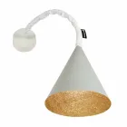 In-es.artdesign Jazz design wall lamp in painted concrete Viadurini