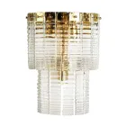 Modern Wall Lamp in Luxury Handcrafted Glass Made in Italy - Valadier Viadurini