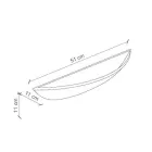 Handmade Crescent Wall Lamp in Iron and Ceramic - Vintage Viadurini