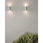 Design Outdoor Wall Lamp in White or Black Aluminium - Leopida Viadurini