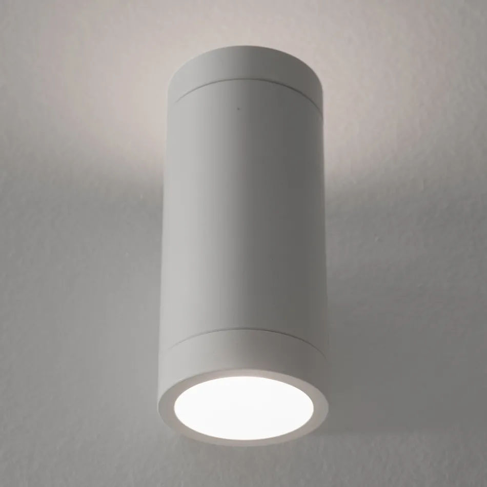 Design Outdoor Wall Lamp in White or Black Aluminium - Leopida Viadurini