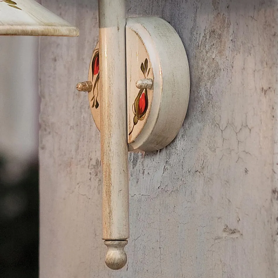 Outdoor Wall Lamp in Hand Painted White Aluminium - Imperia Viadurini