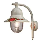 Outdoor Wall Lamp in Hand Painted White Aluminium - Imperia Viadurini