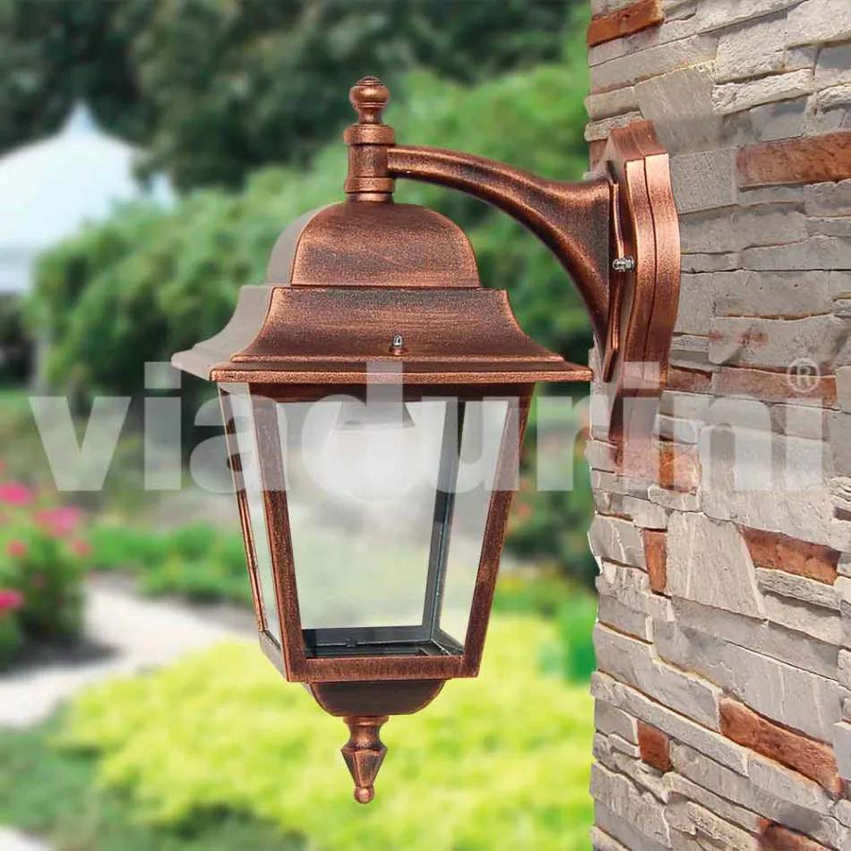 Aluminium garden wall lamp made in Italy, Aquilina Viadurini