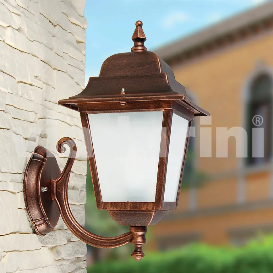 Aluminium garden wall lamp produced in Italy, Aquilina Viadurini