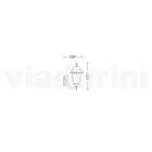 Aluminium garden wall lamp produced in Italy, Aquilina Viadurini