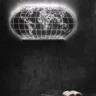 Planisphere Wall Lamp in Laser Engraved Acrylic Crystal - Rihanna Viadurini