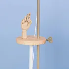 Design Floor Lamp in Steel, Ash and Brass Made in Italy - Pitulla Viadurini