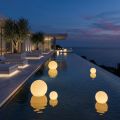 Calipso Two-Color Polyethylene Sphere Lamp for Aquatic Use Made in Italy