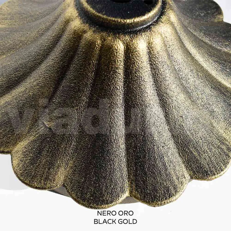 Ceiling Lamp in Acrylic and Black Aluminium Made in Italy - Trovanero Viadurini