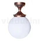 Ceiling Lamp in Acrylic and Black Aluminium Made in Italy - Trovanero Viadurini