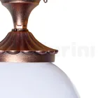 Ceiling Lamp in Acrylic and Black Aluminium Made in Italy - Trovanero Viadurini