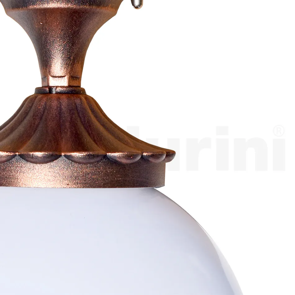 Ceiling Lamp in Acrylic and Black Aluminium Made in Italy - Trovanero Viadurini