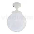 Ceiling Lamp in Opal Acrylic and White Aluminium Structure - Trovabianco Viadurini