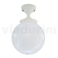 Ceiling Lamp in Opal Acrylic and White Aluminium Structure - Trovabianco