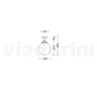 Ceiling Lamp in Opal Acrylic and White Aluminium Structure - Trovabianco Viadurini