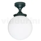 Ceiling Lamp in Aluminium and Opal Acrylic Made in Italy - Trovaantracite Viadurini