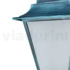 Outdoor Ceiling Lamp in Aluminium and Sandblasted Glass - Alchemist Viadurini