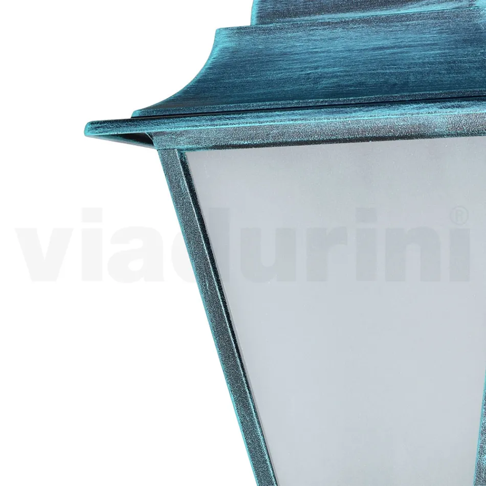 Outdoor Ceiling Lamp in Aluminium and Sandblasted Glass - Alchemist Viadurini