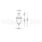 Outdoor Ceiling Lamp in Aluminium and Sandblasted Glass - Alchemist Viadurini