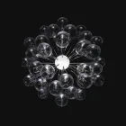 Pendant lamp 30 glasses upside Sauvignon Viadurini