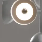 Suspension Lamp 9 Lights Design in White or Black Aluminium - Celio Viadurini