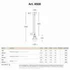 Pendant lamp Waterproofing brass and white glass Viadurini