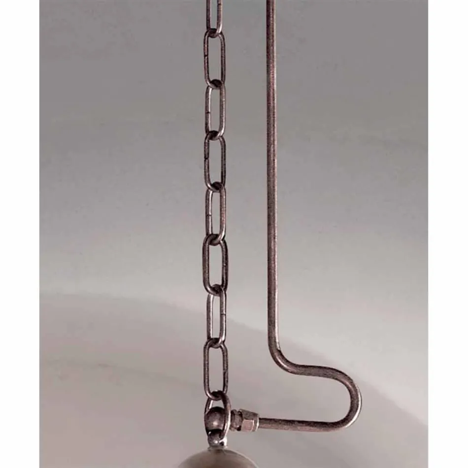 Pendant lamp Waterproofing brass and white glass Viadurini