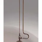 Pendant lamp Waterproofing brass and white glass Viadurini