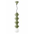 Suspension Lamp with 4 Elements in Ceramic and Glass Made in Italy - Copacabana