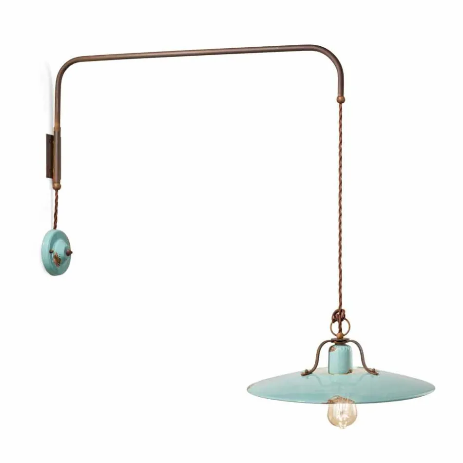 Suspension lamp with directional arm Sally country style Viadurini