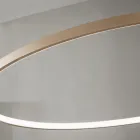 Pendant Lamp with Horizontal Round LED Light in Metal - Mulberry Viadurini