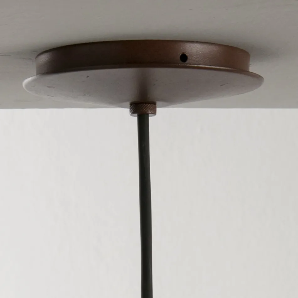 Suspension Lamp with Polyester Lampshade Made in Italy - Toscot Junction Viadurini