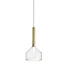 Suspension Lamp with Glass in Various Shapes Made in Italy - Sintonia Viadurini