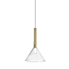 Suspension Lamp with Glass in Various Shapes Made in Italy - Sintonia Viadurini