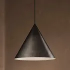 Indoor Pendant Lamp in Graphene or Morocco Made in Italy - Rain Viadurini