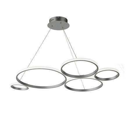 Design Suspension Lamp for Lounge in Silver or Gold Metal - Olimpo Viadurini