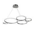 Design Suspension Lamp for Lounge in Silver or Gold Metal - Olimpo
