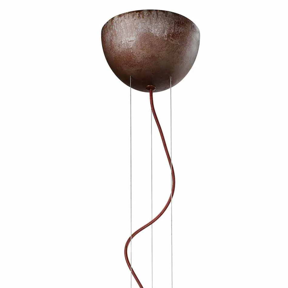 Hanging lamp rustic design Ø40 cm Galileo Il Fanale Viadurini