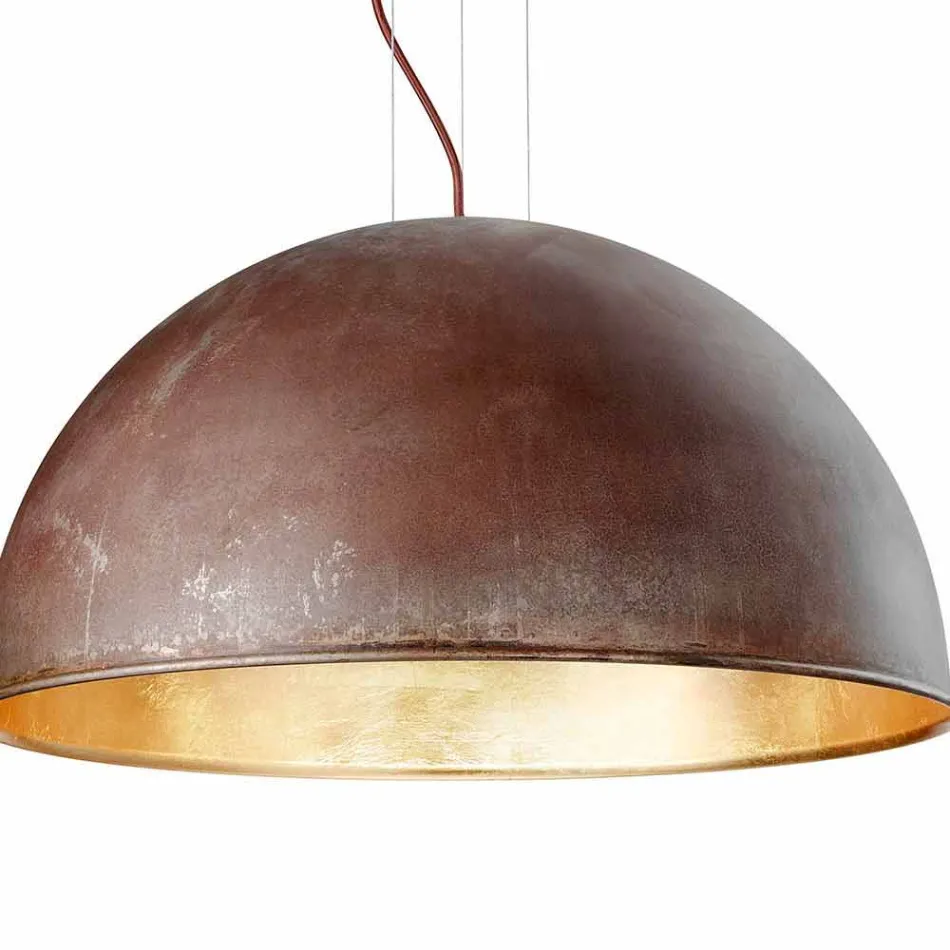 Hanging lamp rustic design Ø40 cm Galileo Il Fanale Viadurini