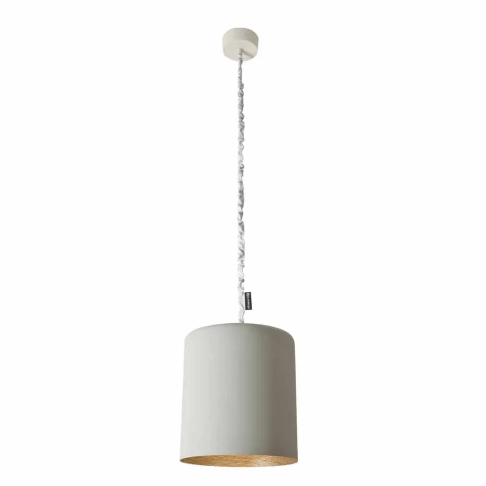Design suspension lamp In-es.artdesign Bin Painted concrete Viadurini