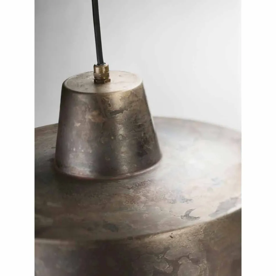 Design pendant lamp in antique iron Jean Il Fanale Viadurini