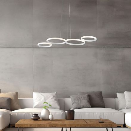 Aldebaran - Designer Pendant Lamp in Glass and Metal Made in Italy Viadurini
