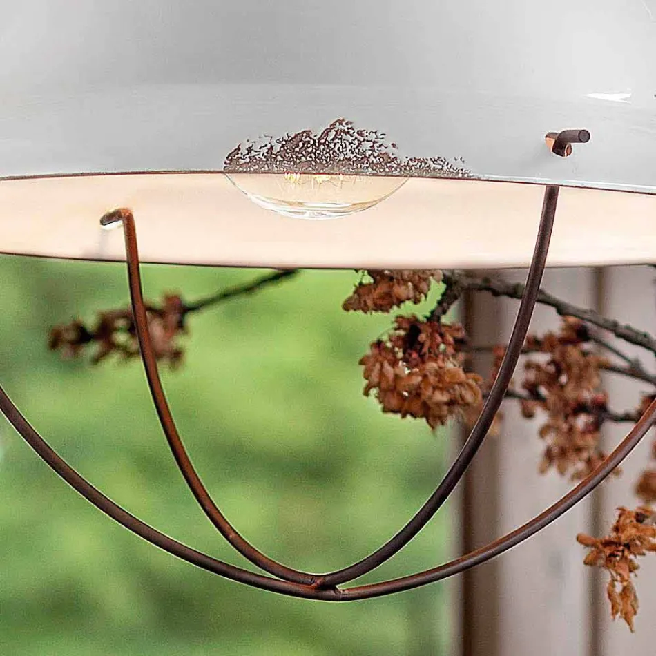 Lamp craft industrial design suspension Clara Viadurini